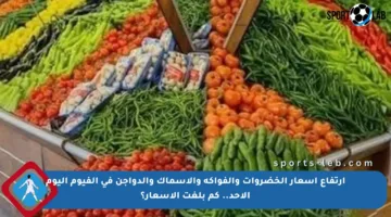 ارتفاع أسعار الخضروات والفواكه والأسماك والدواجن في الفيوم اليوم الأحد.. كم بلغت الأسعار؟